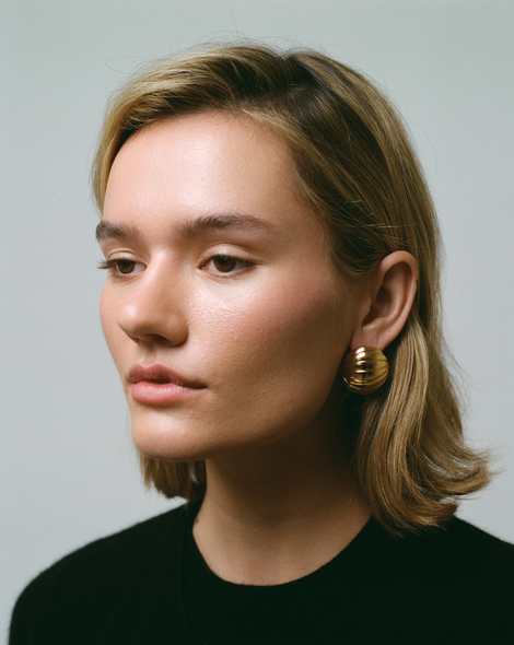 BELL GOLD CLIP-ON EARRINGS