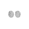 HIVE SILVER CLIP-ON EARRINGS