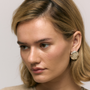 HIVE SILVER CLIP-ON EARRINGS