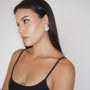 PETAL SILVER CLIP-ON EARRINGS