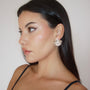 PETAL SILVER CLIP-ON EARRINGS