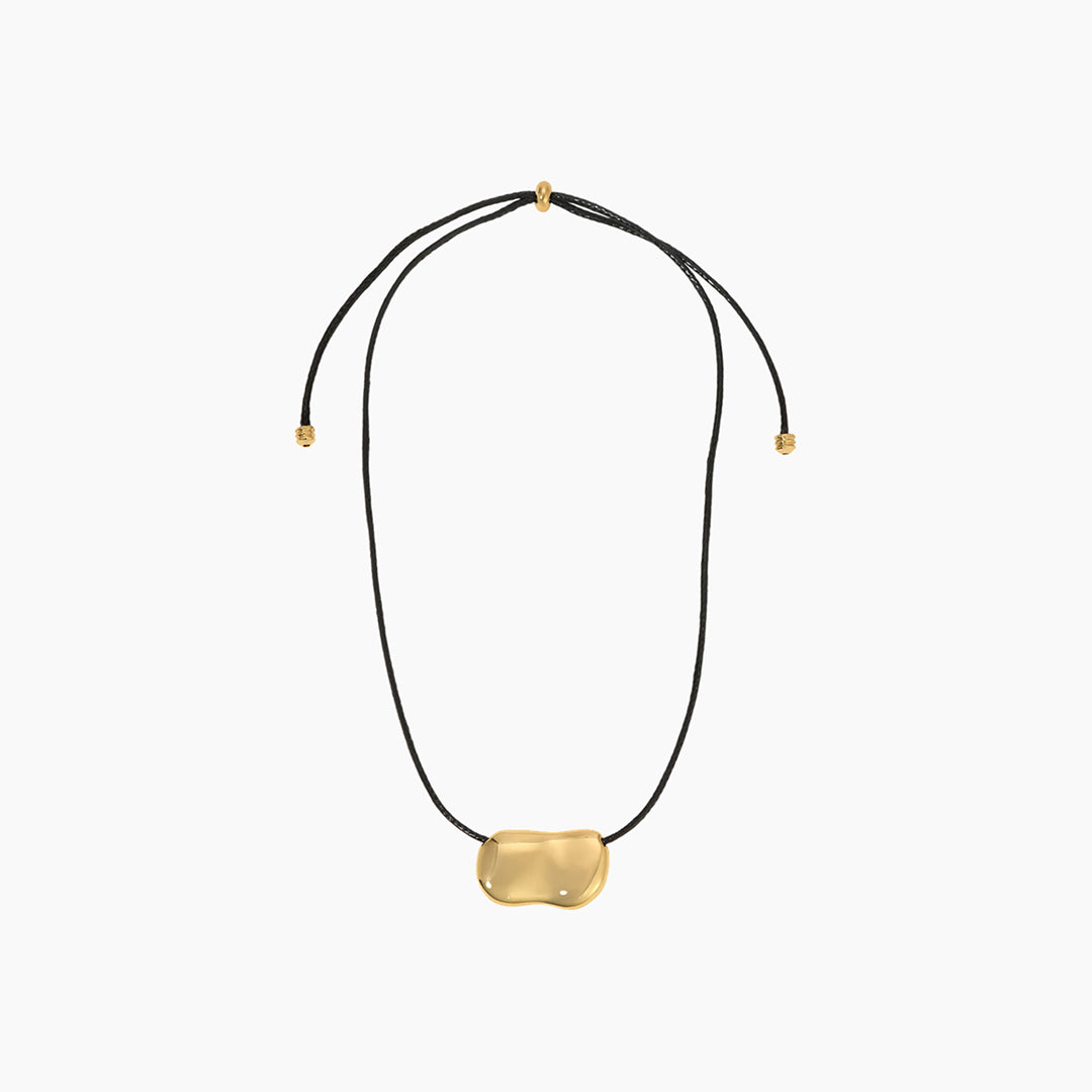 Heaven Mayhem PEBBLE NECKLACE SILVER/BLACK