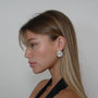 PETAL SILVER CLIP-ON EARRINGS