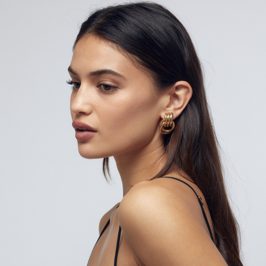 MINI KNOT GOLD EARRINGS Heaven Mayhem mini-knot-gold-earrings-heaven-mayhem