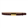 PLATE BELT BURGUNDY PYTHON