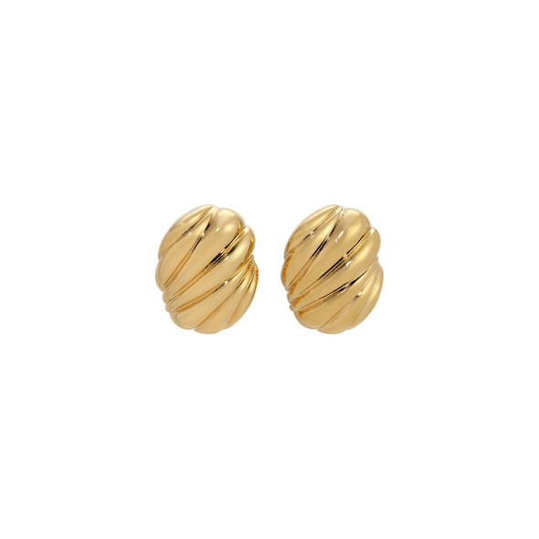 HIVE GOLD CLIP-ON EARRINGS