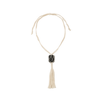 CLAUDETTE NECKLACE WHITE / BLACK