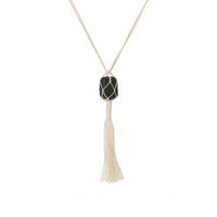 CLAUDETTE NECKLACE WHITE / BLACK