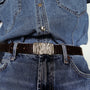GAIA BELT BROWN CROC