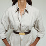 SILK BELT BROWN PEBBLE