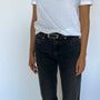 CAPSULE BELT  BLACK SILVER
