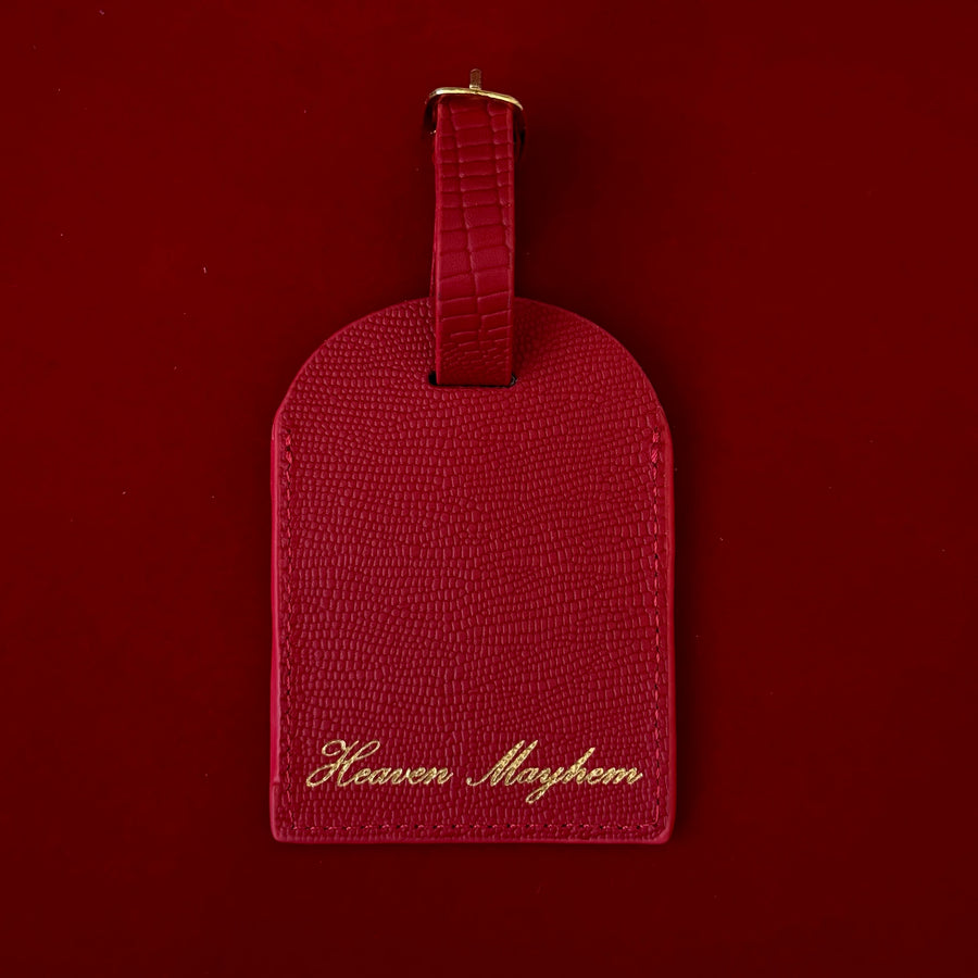 LUGGAGE TAG RED