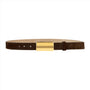 PLATE BELT GOLD CHOCOLATE