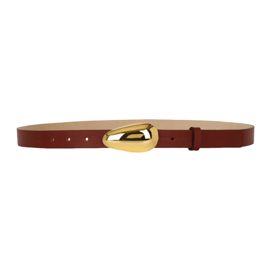 BEAN BELT BURGUNDY GOLD