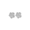 PETAL SILVER CLIP-ON EARRINGS