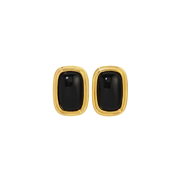 RIBBON BLACK GOLD EARRINGS – Heaven Mayhem