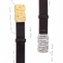 GAIA BELT BROWN PATENT