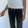 CAPSULE BELT  BLACK SILVER